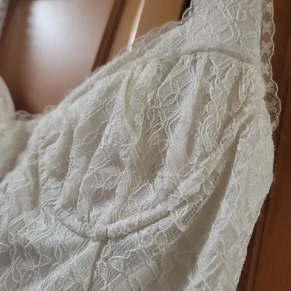 Astr The Label White Lace Bustier Style Dress Size Large NWT - Picture 6 of 8